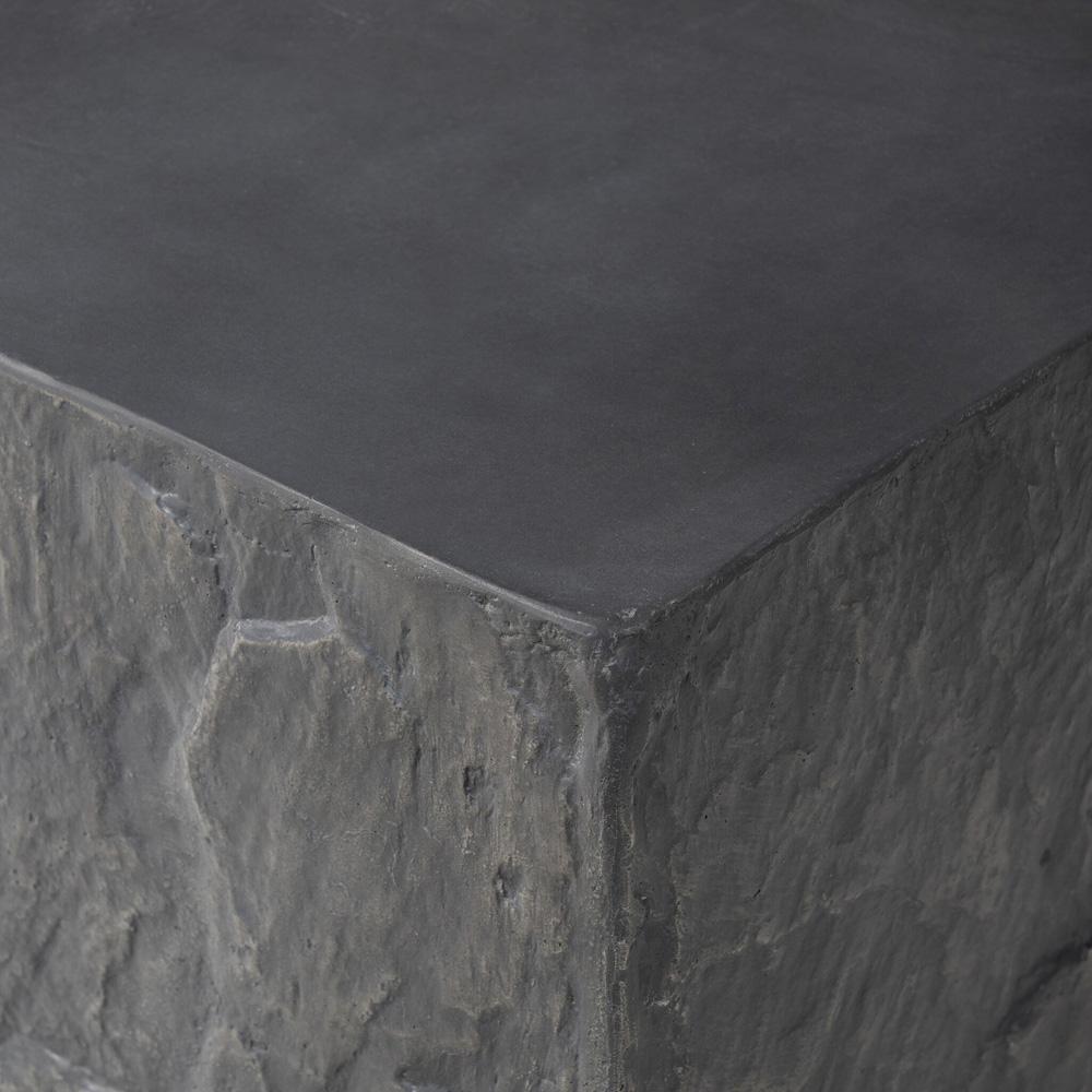 Four Hands - Chandler - Lucius End Table - Smooth Black Concrete - 240098-001 veiw 10