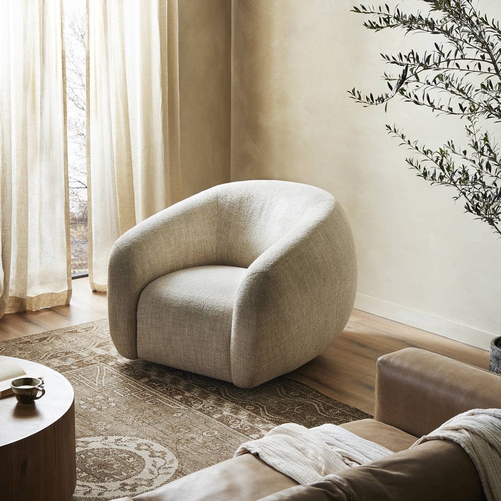 Four Hands - Channing Swivel Chair - Yuma Cream - 242210-001 view 12