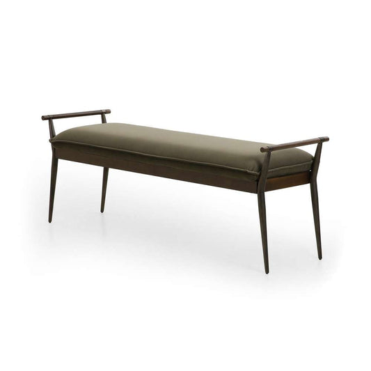 Four Hands - Charlotte Bench - Modern Velvet Loden - 108543-006 veiw 1