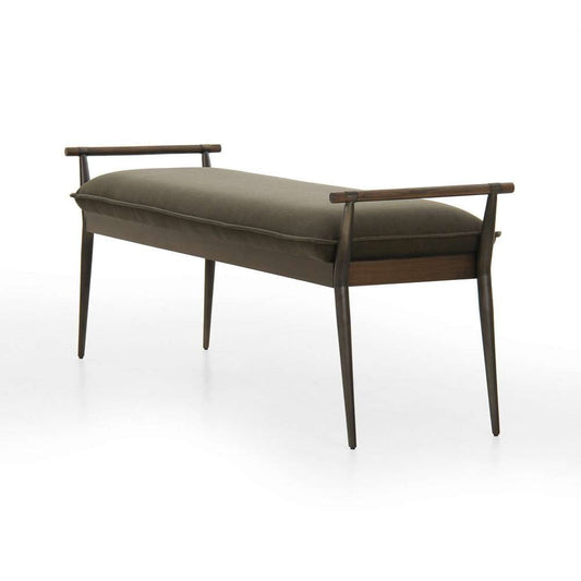 Four Hands - Charlotte Bench - Modern Velvet Loden - 108543-006 veiw 2