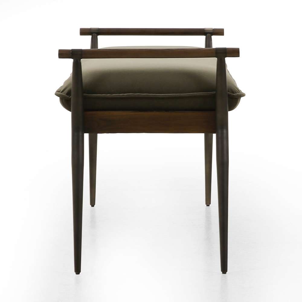 Four Hands - Charlotte Bench - Modern Velvet Loden - 108543-006 veiw 5