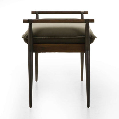 Four Hands - Charlotte Bench - Modern Velvet Loden - 108543-006 veiw 5