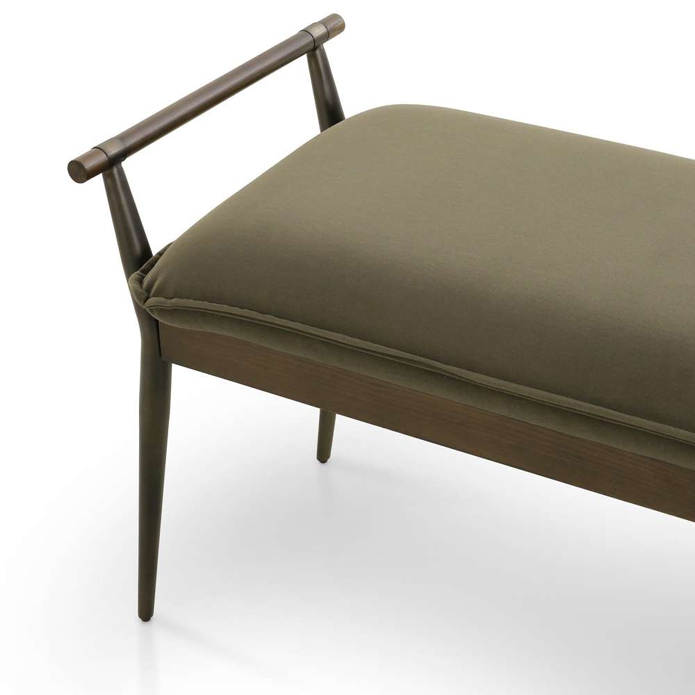Four Hands - Charlotte Bench - Modern Velvet Loden - 108543-006 veiw 6