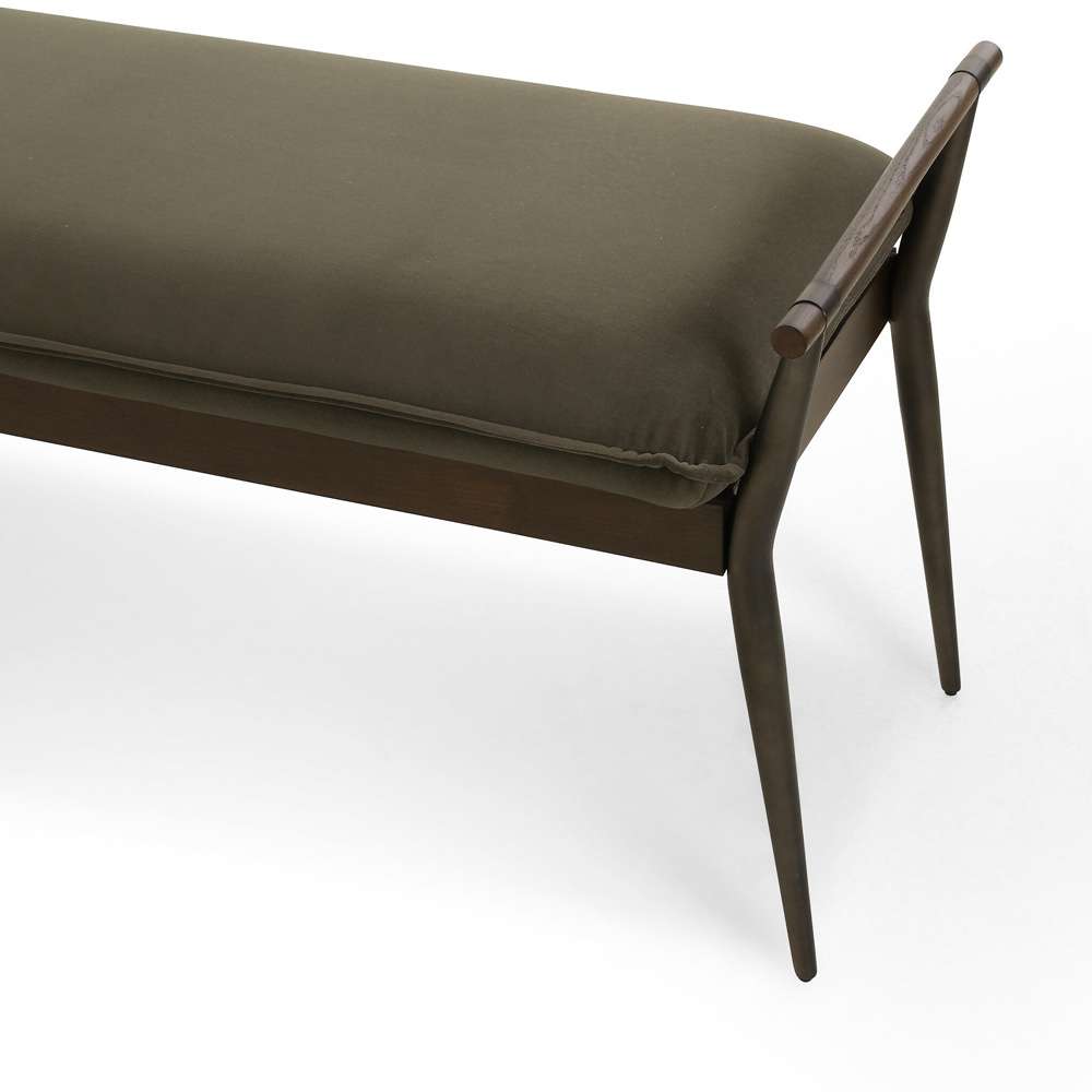 Four Hands - Charlotte Bench - Modern Velvet Loden - 108543-006 veiw 7