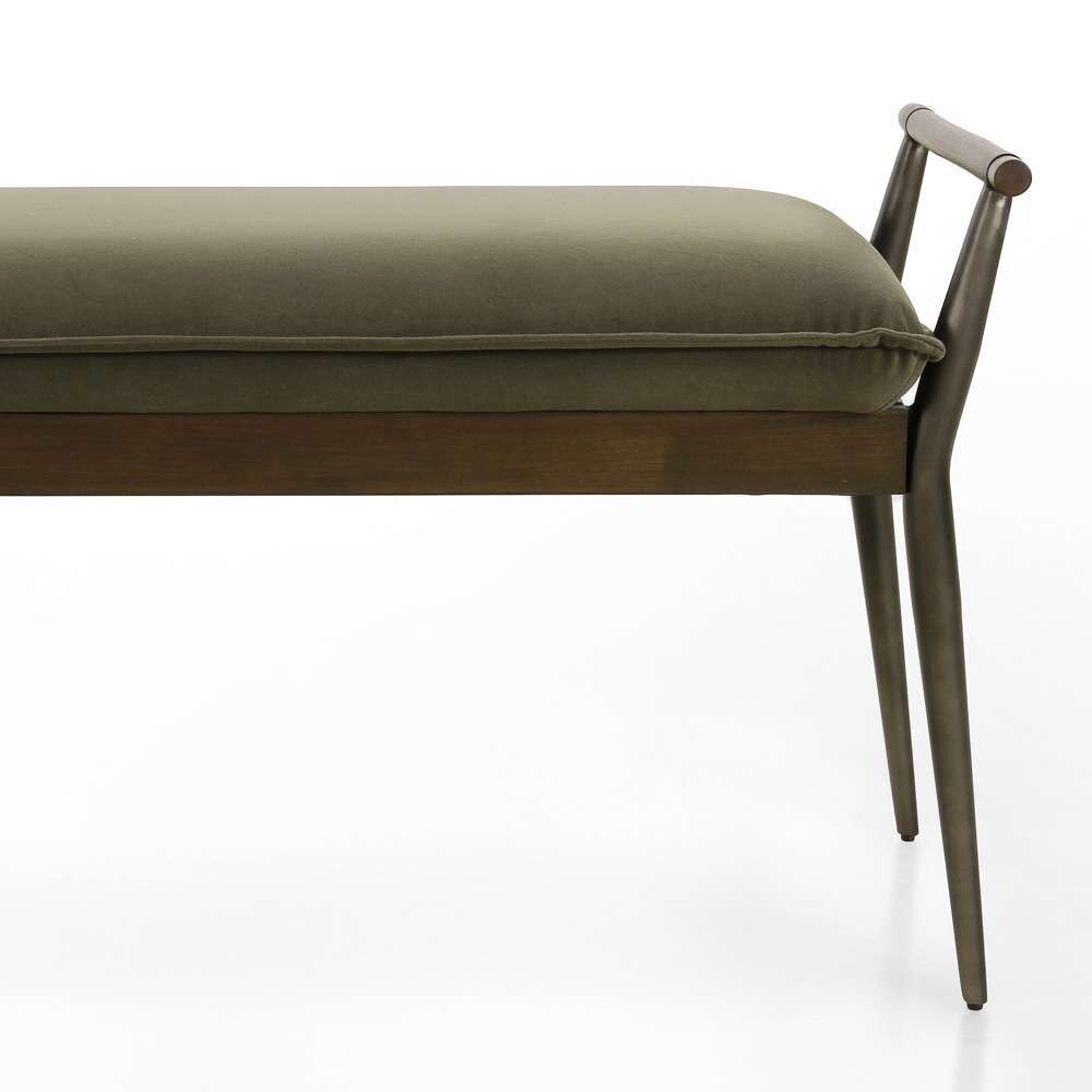 Four Hands - Charlotte Bench - Modern Velvet Loden - 108543-006 veiw 8