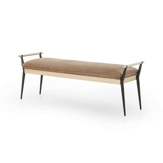 Four Hands - Charlotte Bench - Palermo Drift - 108543-002 veiw 1