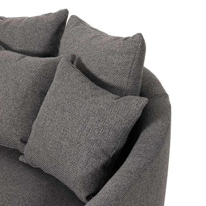 Four Hands - Chloe Media Lounger - Fallon Charcoal - 102766-002 veiw 3