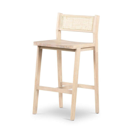 Four Hands - Clarita Bar Stool - White Wash Mango - 225412-001 veiw 1