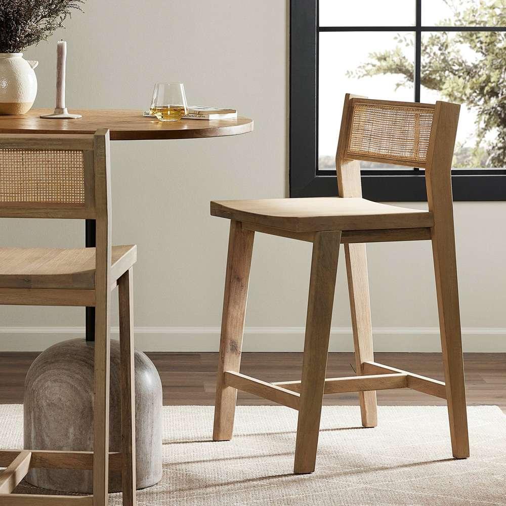 Four Hands - Clarita Counter Stool - White Wash Mango - 225412-002 veiw 4