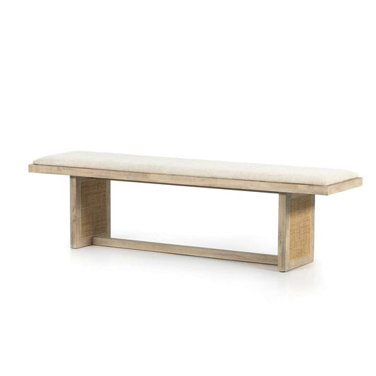 Four Hands - Clarita Dining Bench - Thames Cream - 228026-001 veiw 1