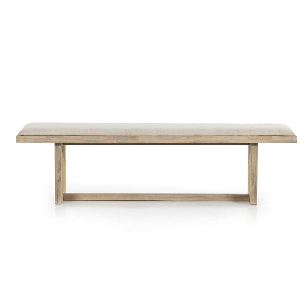 Four Hands - Clarita Dining Bench - Thames Cream - 228026-001 veiw 2