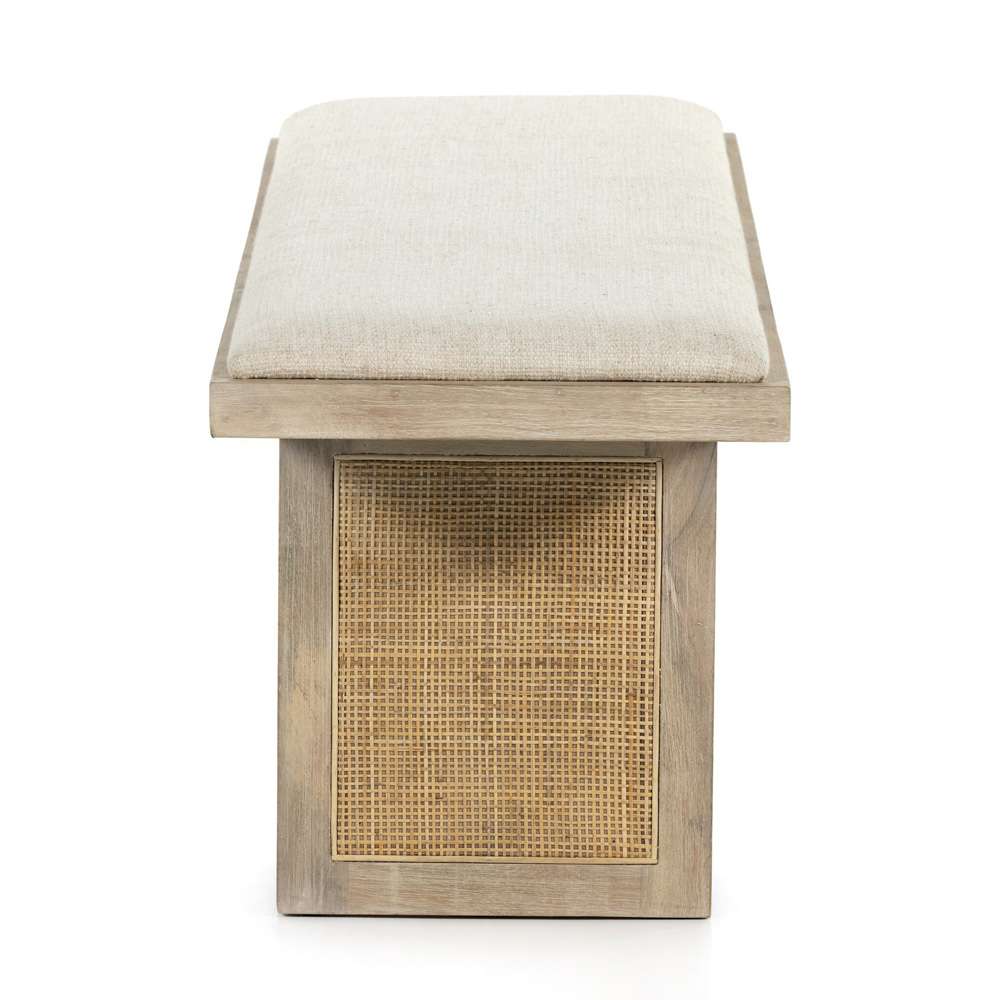 Four Hands - Clarita Dining Bench - Thames Cream - 228026-001 veiw 4