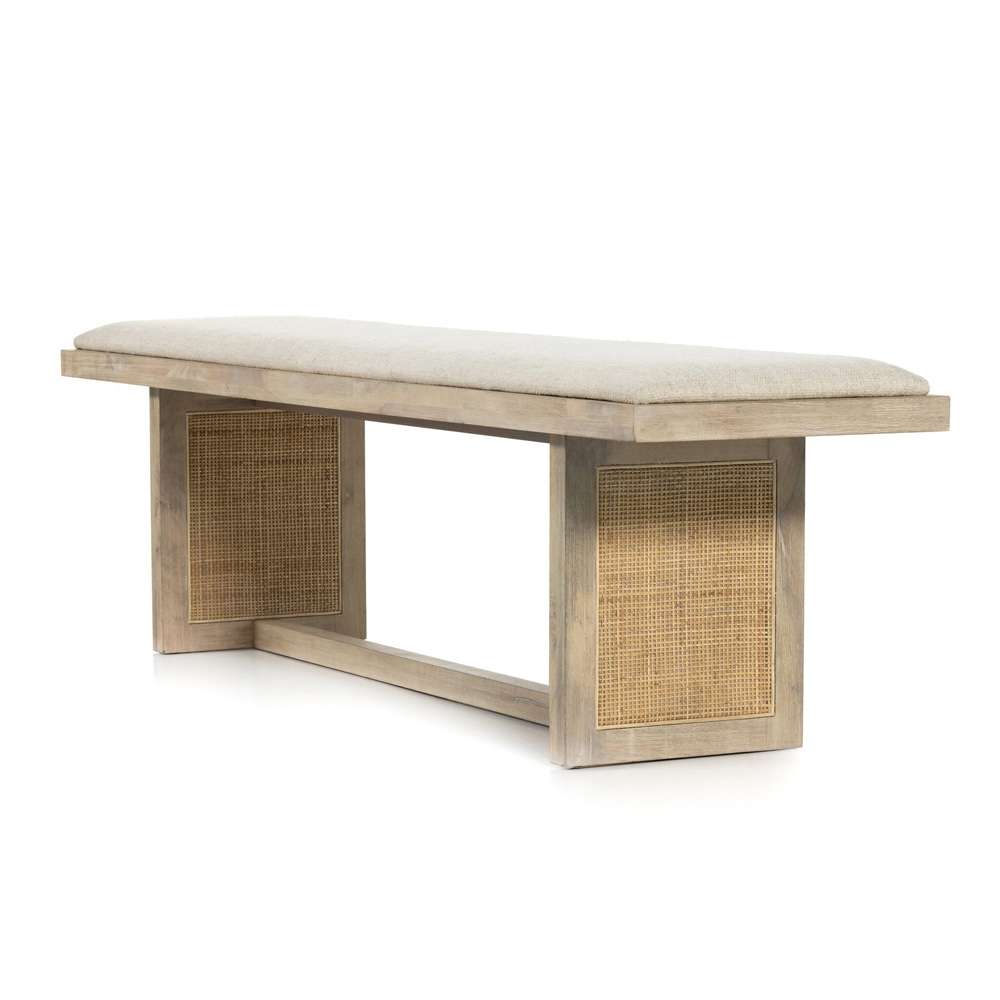 Four Hands - Clarita Dining Bench - Thames Cream - 228026-001 veiw 7