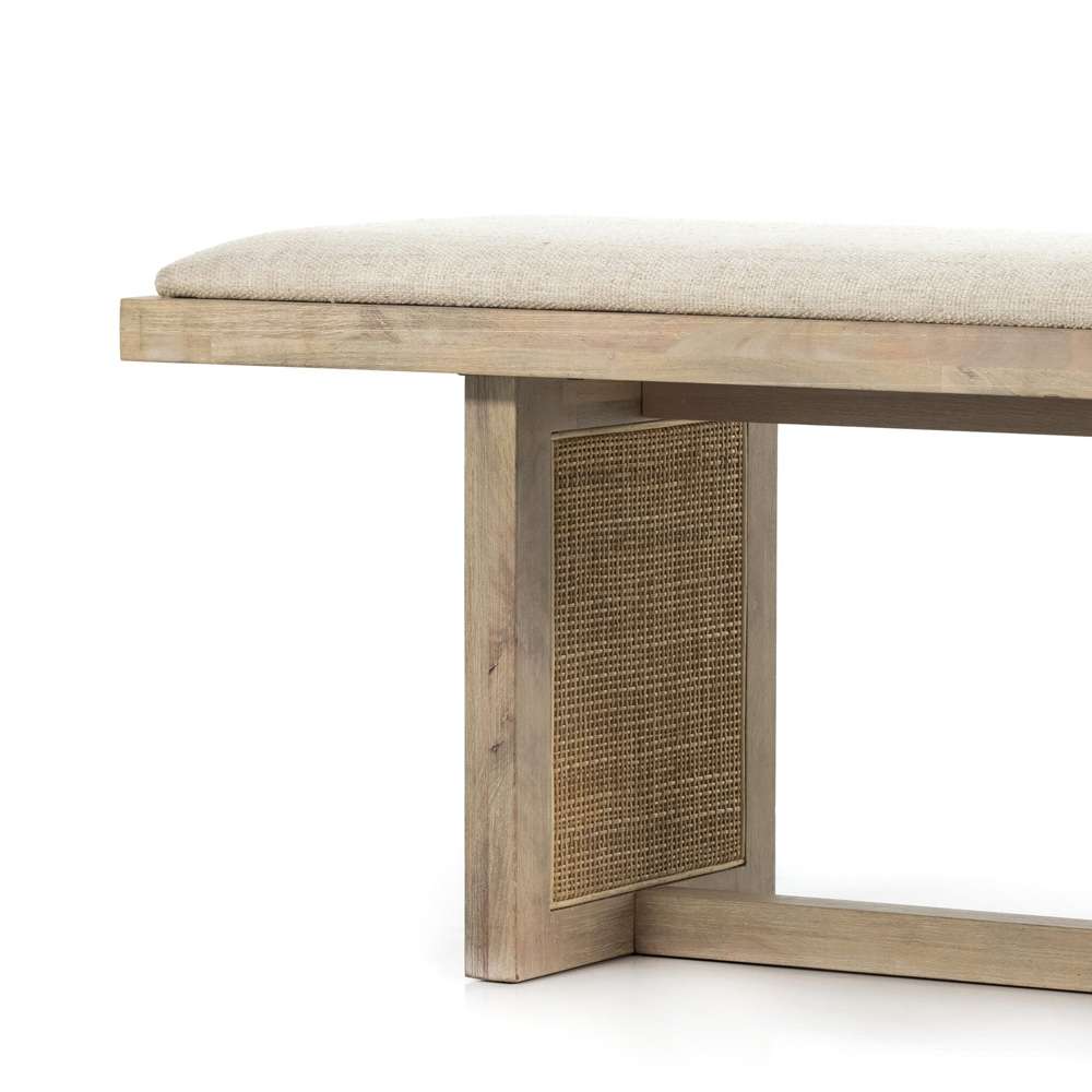 Four Hands - Clarita Dining Bench - Thames Cream - 228026-001 veiw 9
