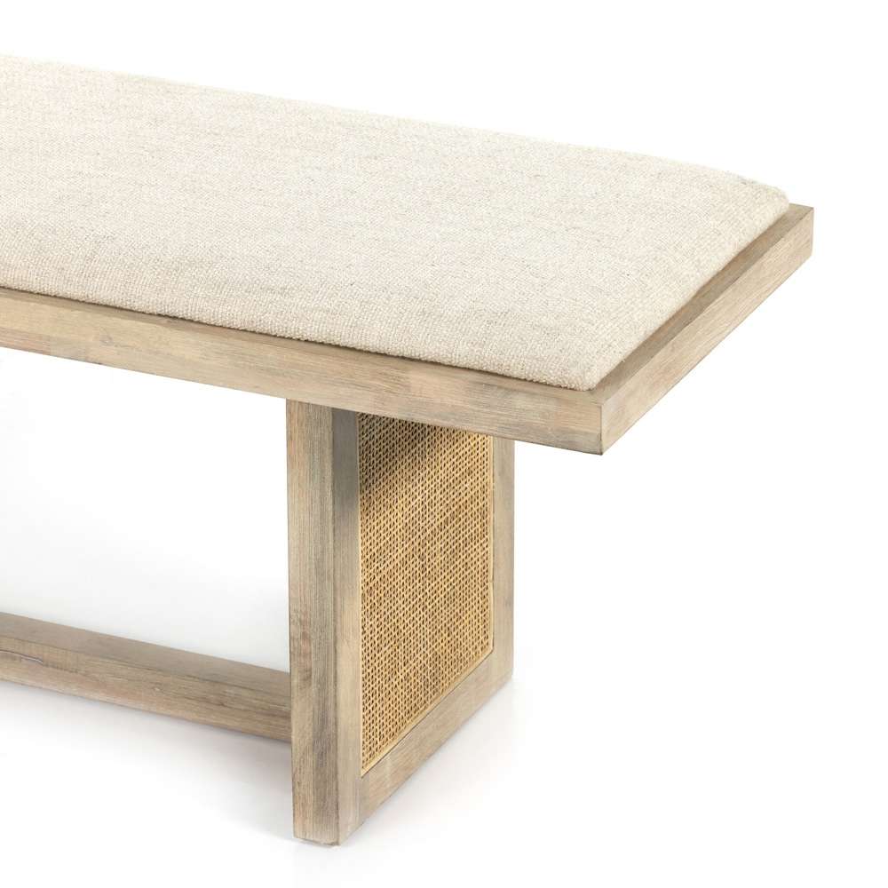 Four Hands - Clarita Dining Bench - Thames Cream - 228026-001 veiw 10