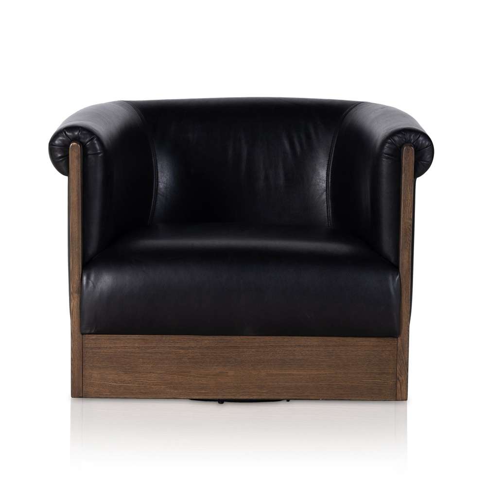 Four Hands - Colby Swivel Chair - Heirloom Black - 235242-002 veiw 3