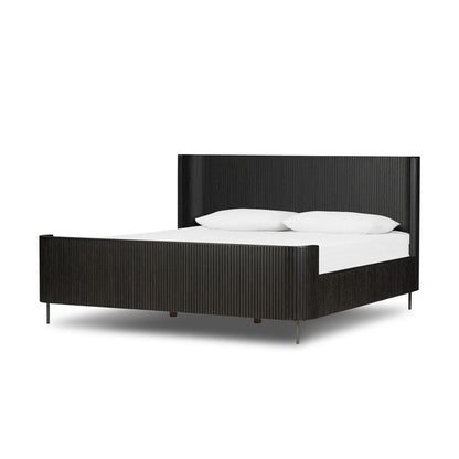 Four Hands - Collins - Fletcher Bed - Distressed Black - King - 108786-006 veiw 1