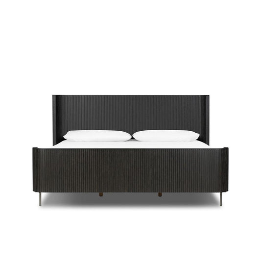 Four Hands - Collins - Fletcher Bed - Distressed Black - King - 108786-006 veiw 2