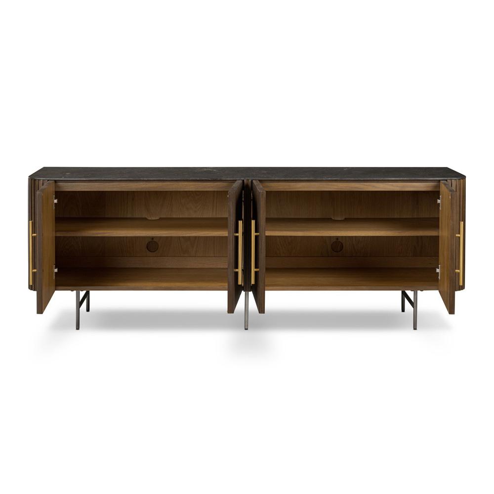 Four Hands - Collins - Fletcher Media Console - Terra Brown Oak - 243662-001 veiw 3