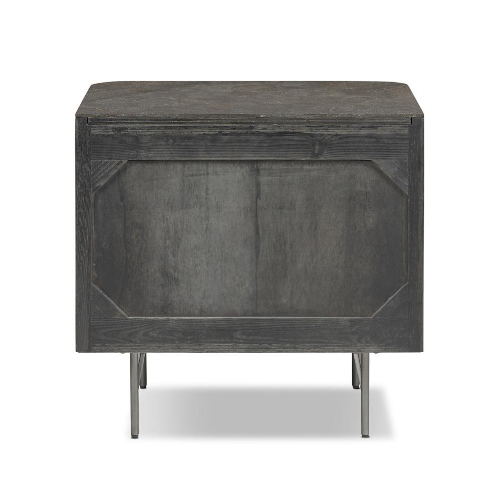 Four Hands - Collins - Fletcher Nightstand - Bluestone - Distressed Black - 108722-003 veiw 5