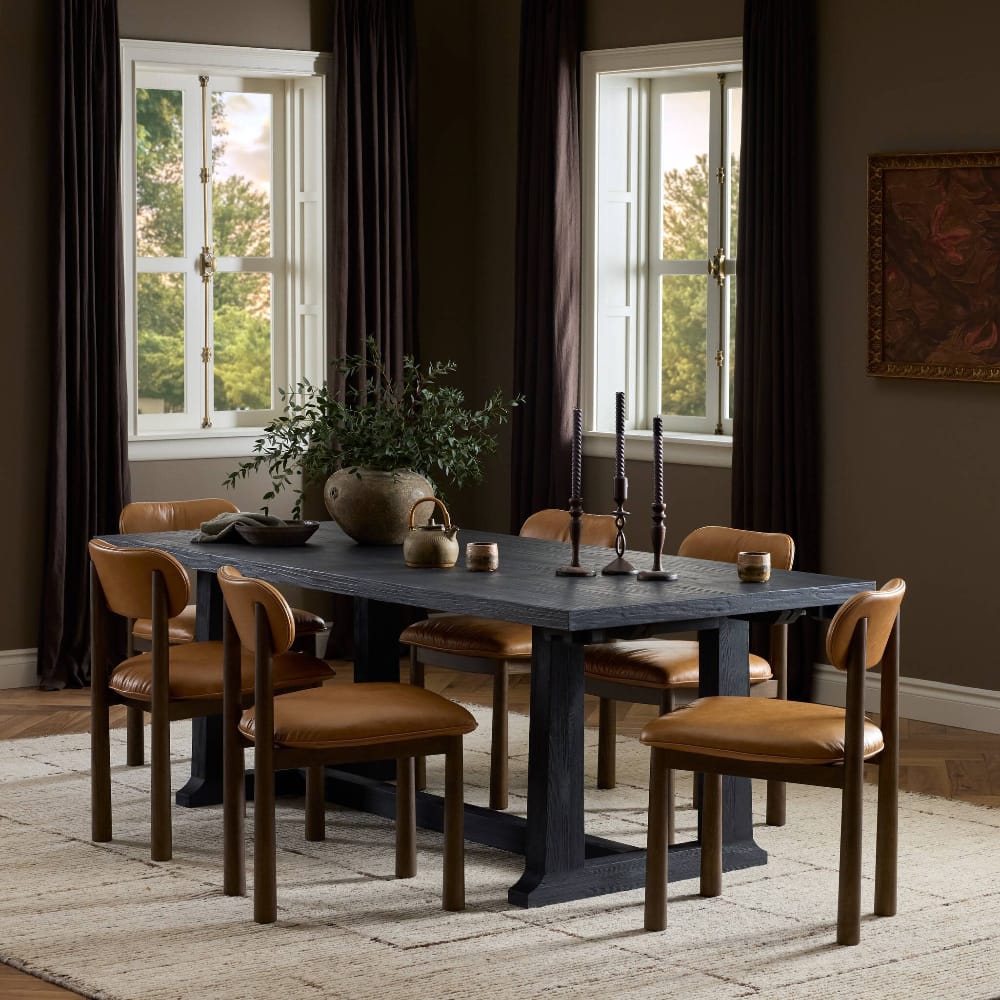 Four Hands - Collins - Otto Extension Dining Table - Black Pine - 236524-003 veiw 5