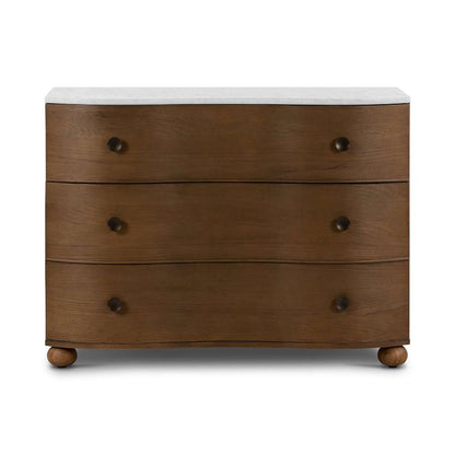 Four Hands - Collins - Tiago Marble Chest-Toasted Oak - 238583-001 veiw 6