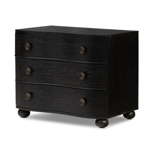 Four Hands - Collins - Tiago Nightstand - Distressed Black - 235977-004 veiw 1