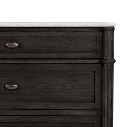 Four Hands - Collins - Toulouse 6 Drawer Dresser - Distressed Black Oak - 238116-002_CLOSEOUT view 6