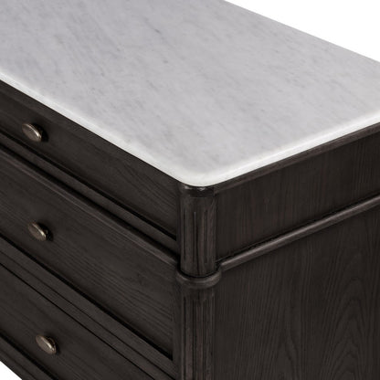Four Hands - Collins - Toulouse 6 Drawer Dresser - Distressed Black Oak - 238116-002_CLOSEOUT view 7