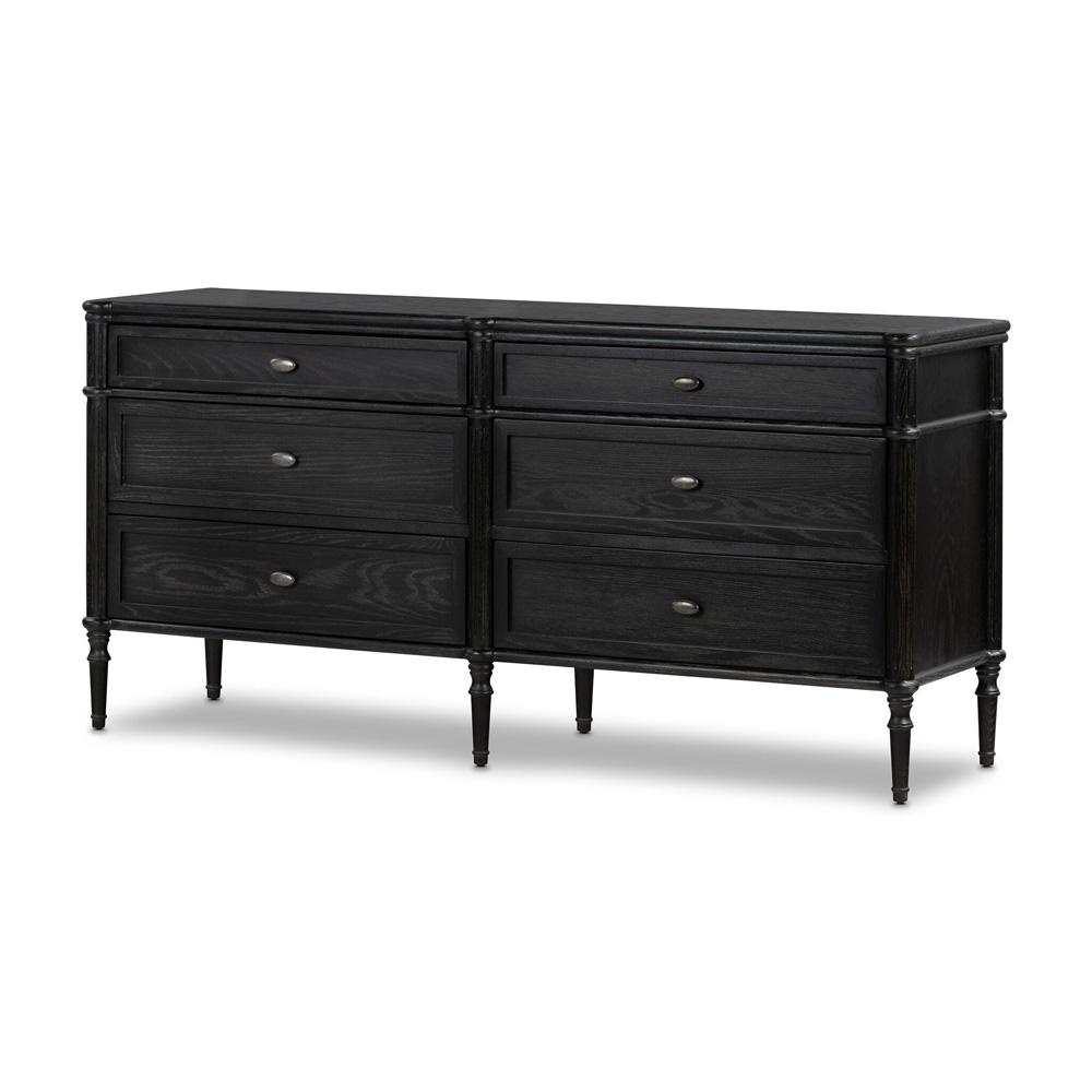 Four Hands - Collins - Toulouse 6 Drawer Dresser - Distressed Black - 232861-002 veiw 1
