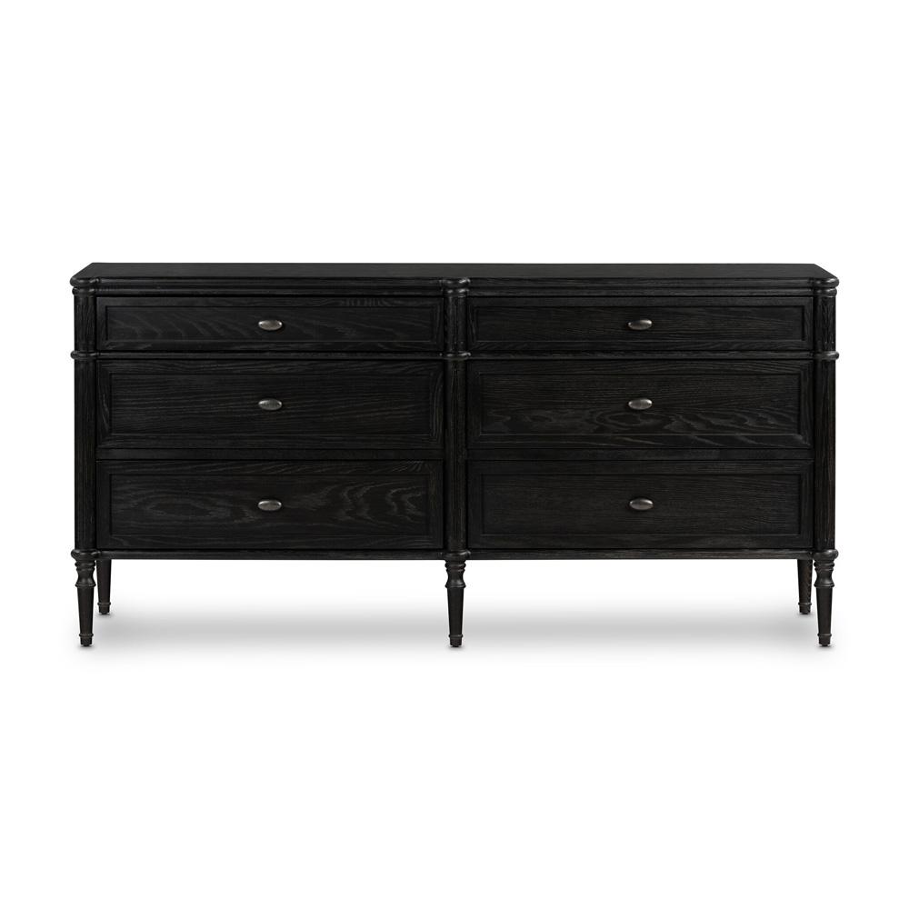 Four Hands - Collins - Toulouse 6 Drawer Dresser - Distressed Black - 232861-002 veiw 2