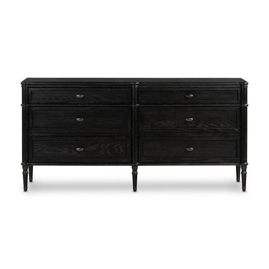 Four Hands - Collins - Toulouse 6 Drawer Dresser - Distressed Black - 232861-002 veiw 2