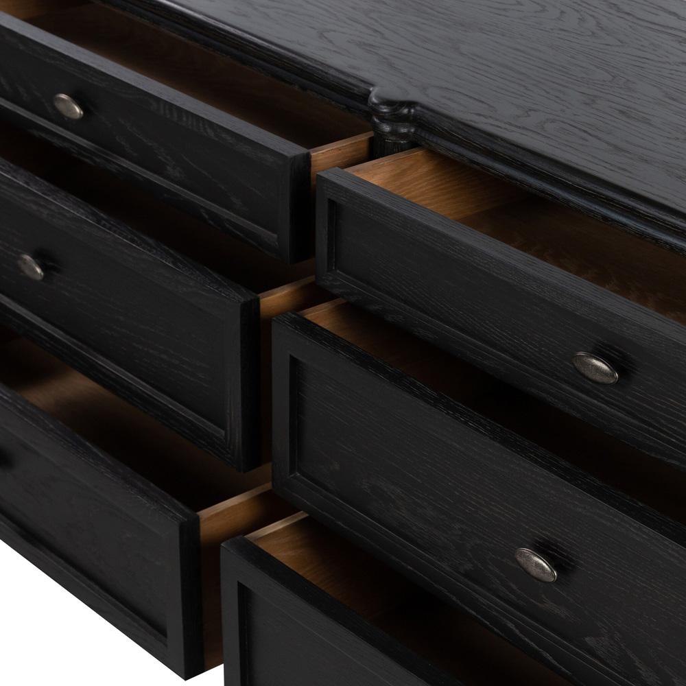 Four Hands - Collins - Toulouse 6 Drawer Dresser - Distressed Black - 232861-002 veiw 6