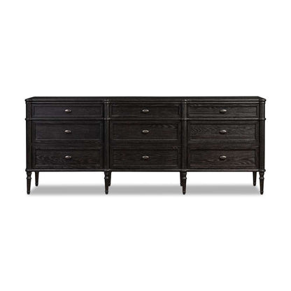 Four Hands - Collins - Toulouse 9 Drawer Dresser-Dstrssd Black - 232860-002 veiw 3