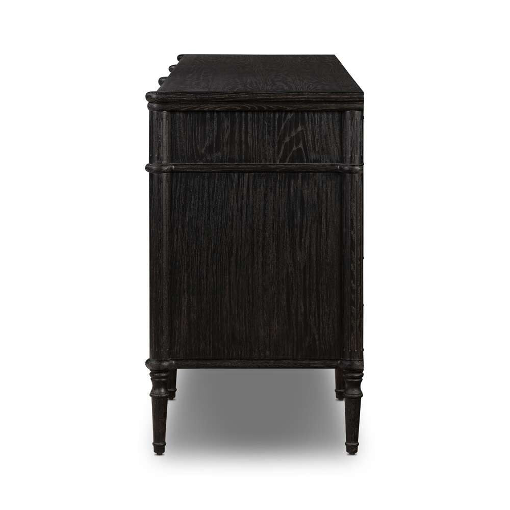 Four Hands - Collins - Toulouse 9 Drawer Dresser-Dstrssd Black - 232860-002 veiw 5