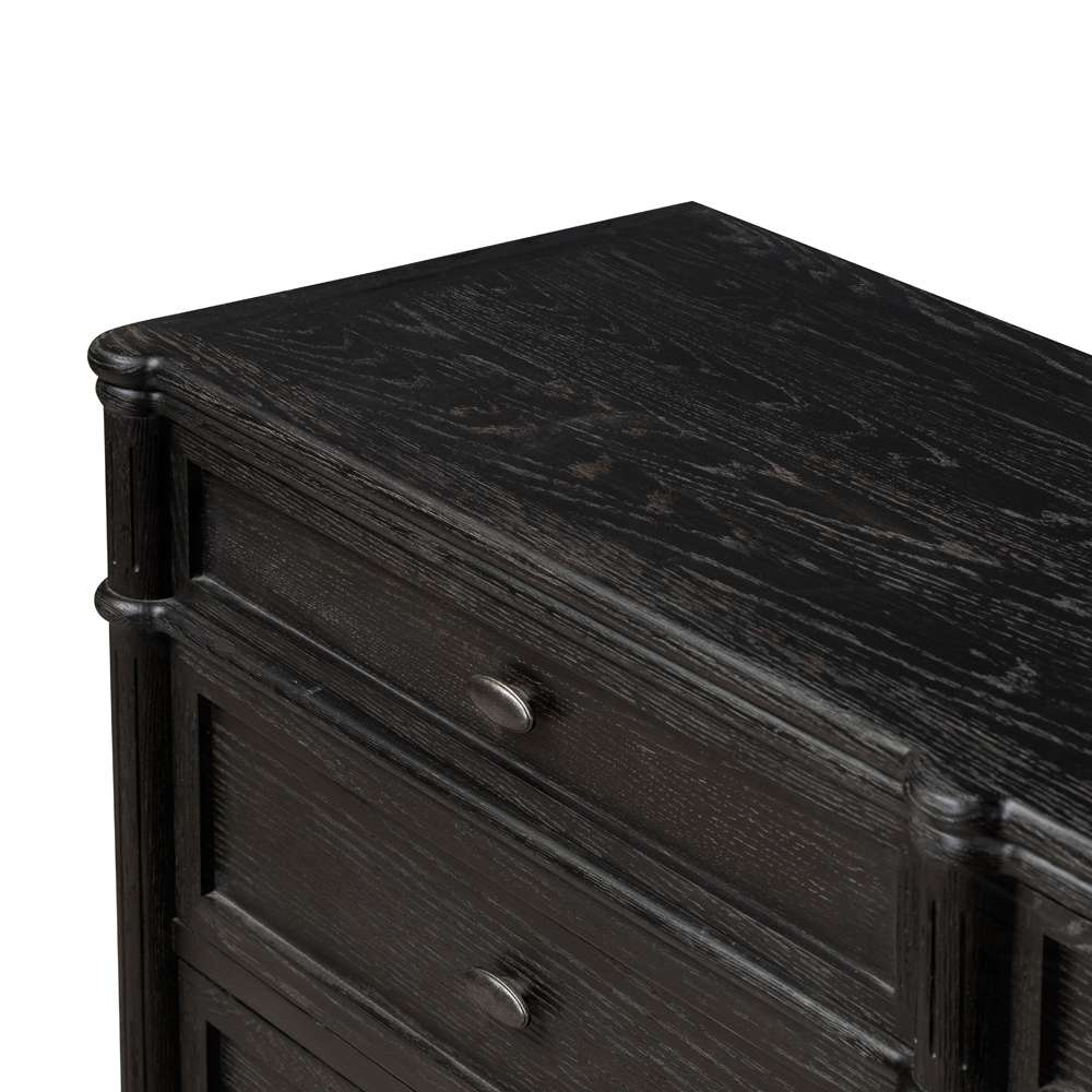 Four Hands - Collins - Toulouse 9 Drawer Dresser-Dstrssd Black - 232860-002 veiw 8