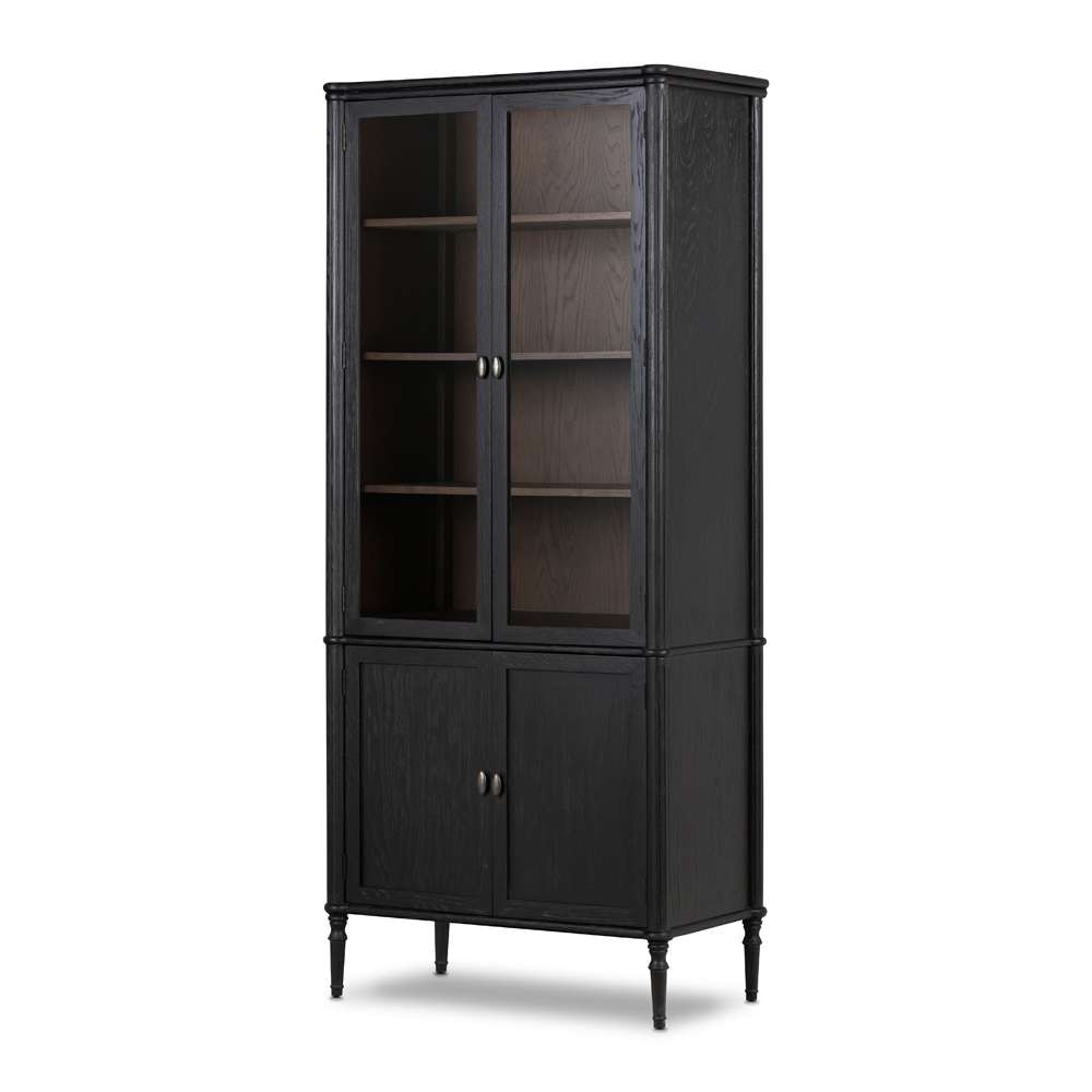 Four Hands - Collins - Toulouse Cabinet-Distressed Black Oak - 235946-001 veiw 1