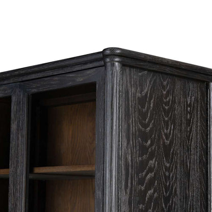 Four Hands - Collins - Toulouse Cabinet-Distressed Black Oak - 235946-001 veiw 3