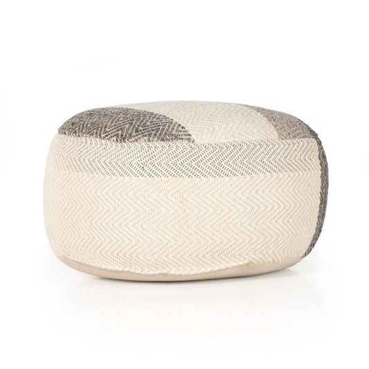 Four Hands - Color Block Floor Cushion - Brown, Cream - 231401-001 view 1