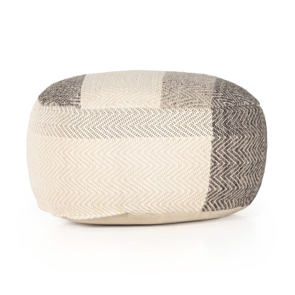 Four Hands - Color Block Floor Cushion - Brown, Cream - 231401-001 view 4