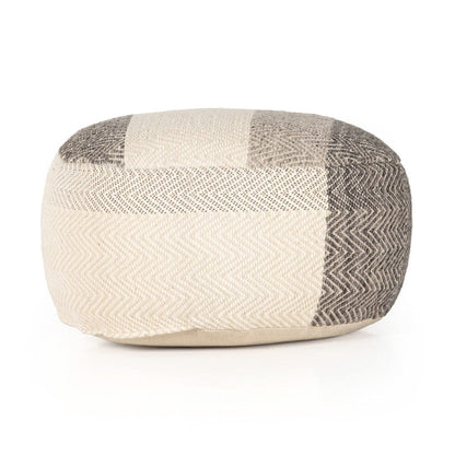 Four Hands - Color Block Floor Cushion - Brown, Cream - 231401-001 view 4