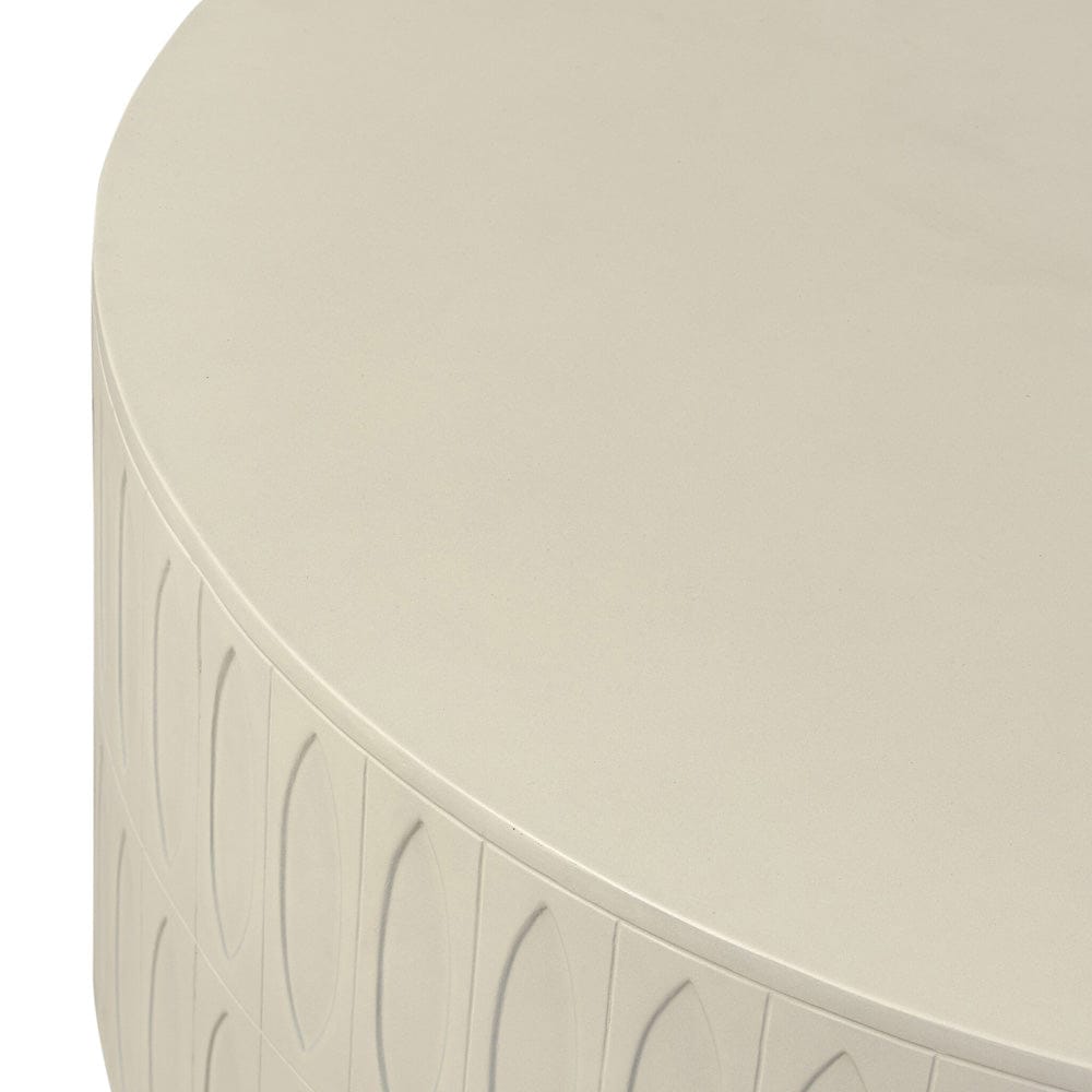 Four Hands - Colorado Drum Coffee Table - White Concrete - 105420-004 view 5