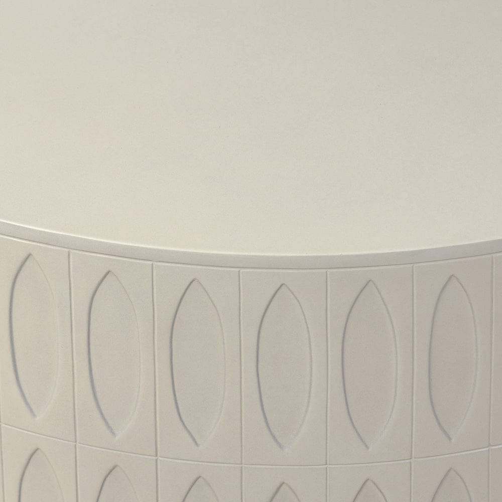Four Hands - Colorado Drum Coffee Table - White Concrete - 105420-004 view 7