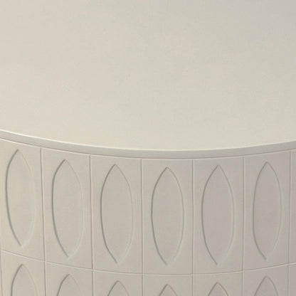 Four Hands - Colorado Drum Coffee Table - White Concrete - 105420-004 view 7