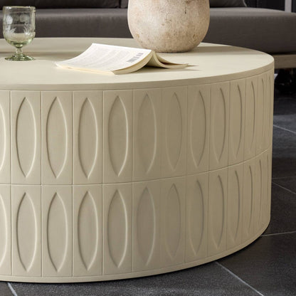 Four Hands - Colorado Drum Coffee Table - White Concrete - 105420-004 view 10