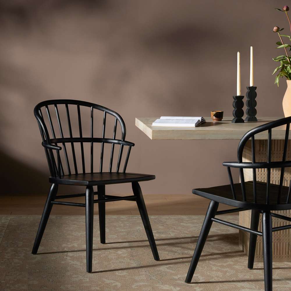 Four Hands - Connor Dining Chair - Black Ash - 232921-001 veiw 4
