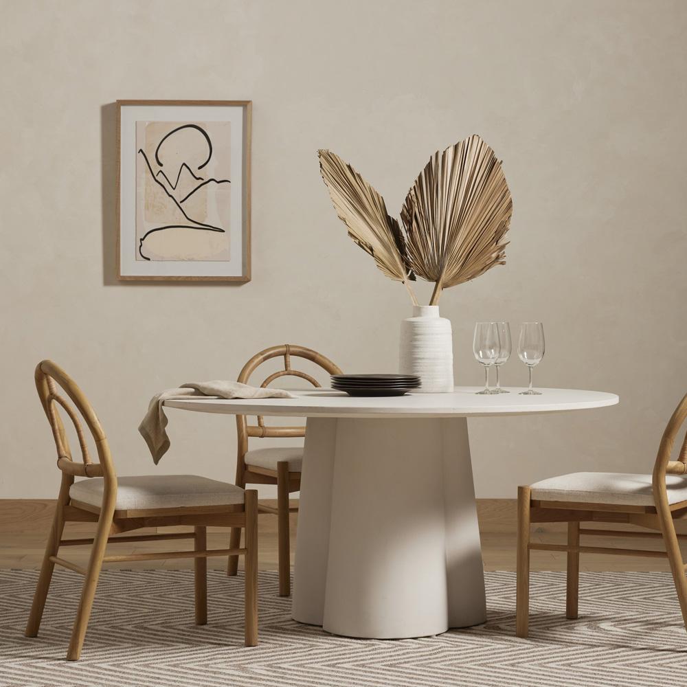 Four Hands - Constantine - Granada Dining Table - White Concrete - 226192-001 veiw 7
