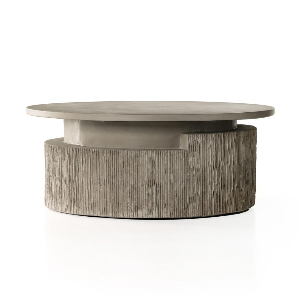 Four Hands - Constantine - Huron Outdoor Coffee Table - Flint Concrete - 231886-001 veiw 1