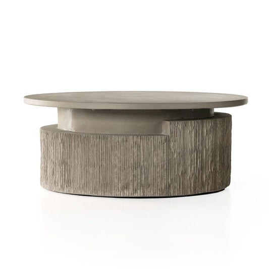 Four Hands - Constantine - Huron Outdoor Coffee Table - Flint Concrete - 231886-001 veiw 1