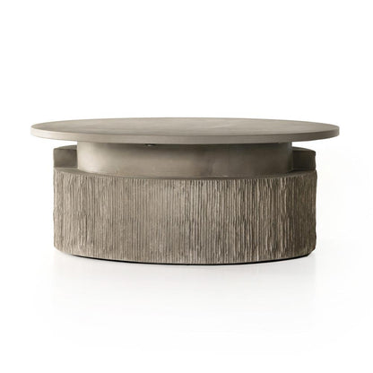 Four Hands - Constantine - Huron Outdoor Coffee Table - Flint Concrete - 231886-001 veiw 2